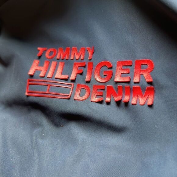 Tommy Hilfiger Men'S Blue Red Windbreaker  Waterproof Jacket Lrg - Picture 14 of 14